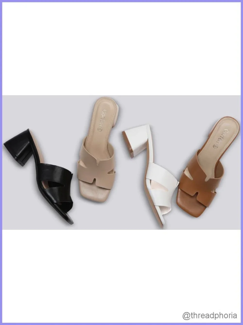 Women's Square Open Toe Sandals Low Block Chunky Heel Slip On Comfortable Casual